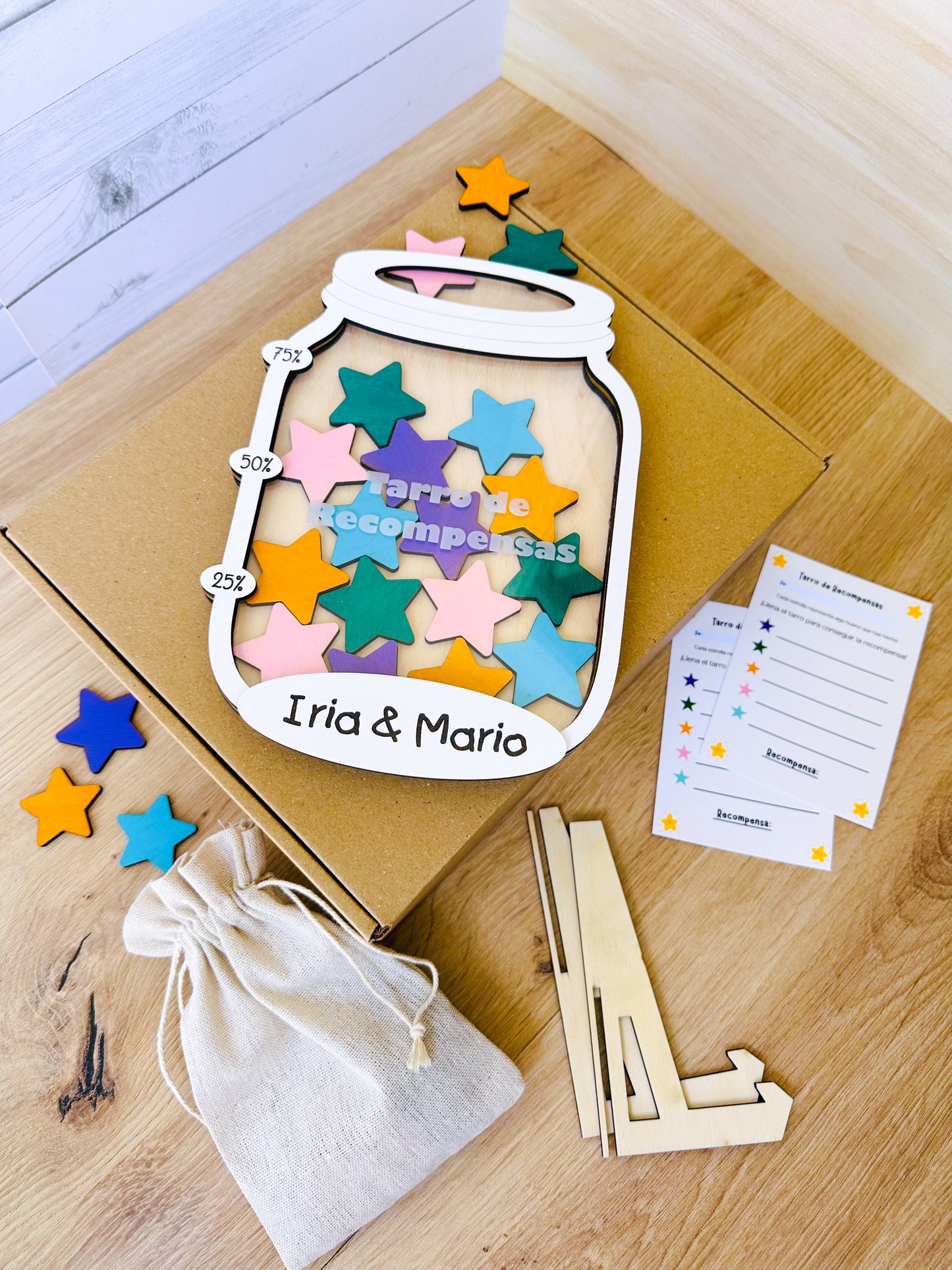 Tarro de Recompensas Personalizado - Con base o imán