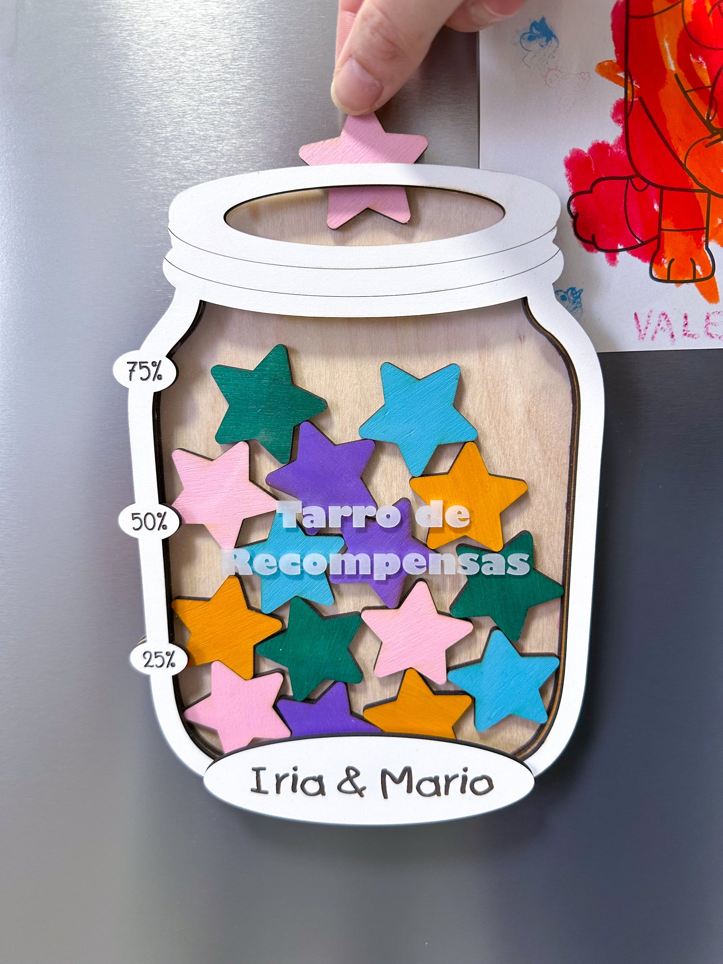 Tarro de Recompensas Personalizado - Con base o imán
