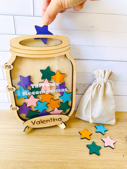 Tarro de Recompensas Personalizado - Con base o imán