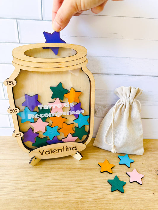 Tarro de Recompensas Personalizado - Con base o imán