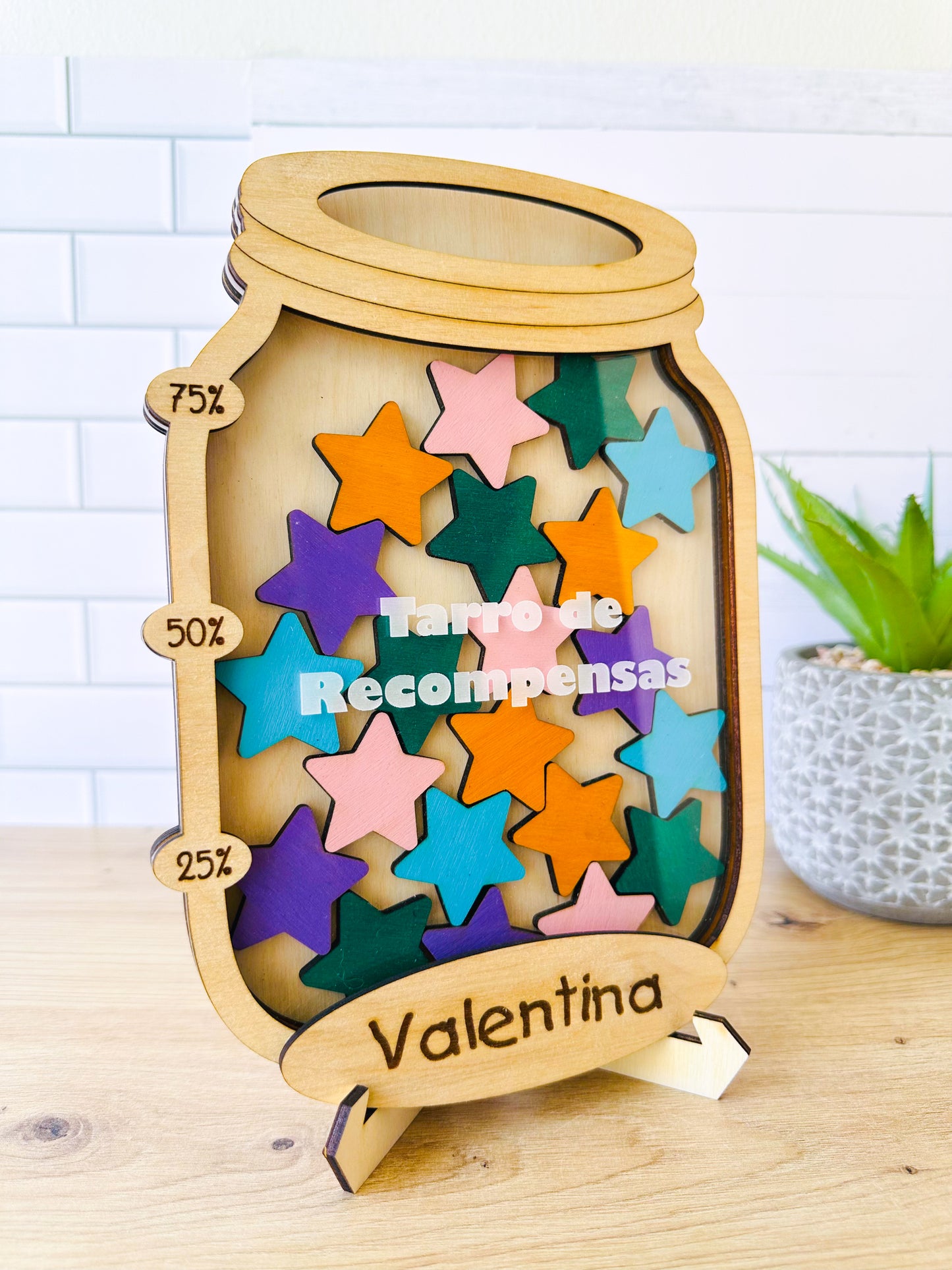 Tarro de Recompensas Personalizado - Con base o imán