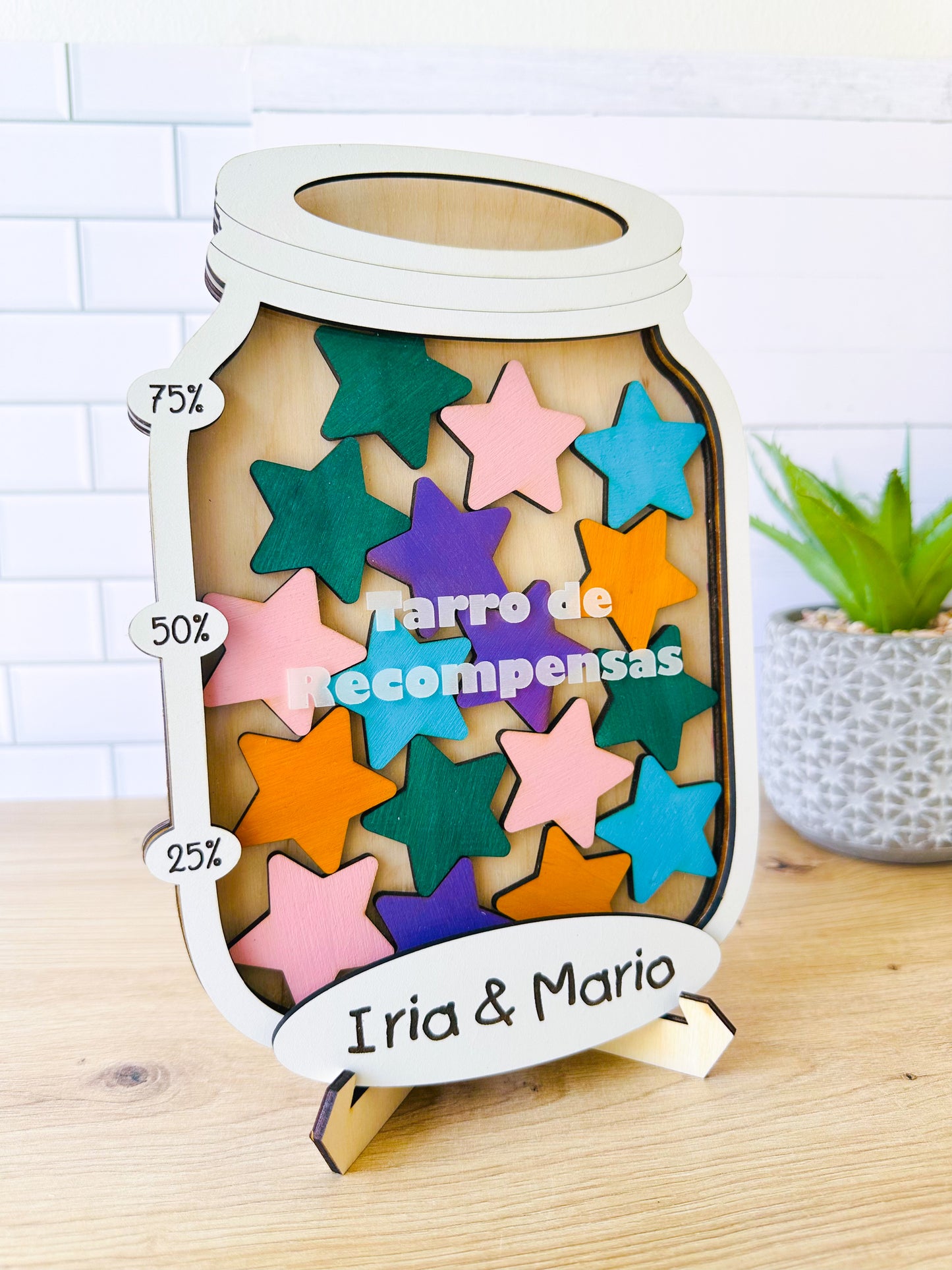 Tarro de Recompensas Personalizado - Con base o imán