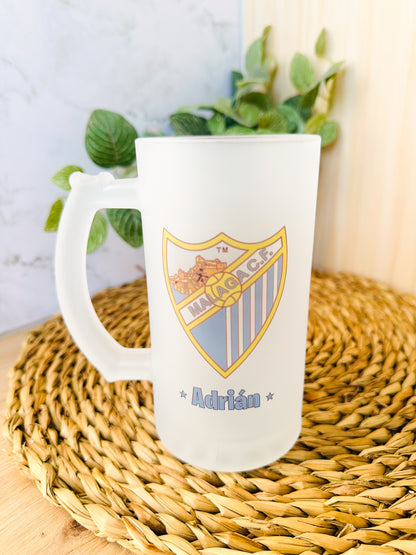 🍺Jarra+Escudo+Nombre+ Envío→ 19,95 €⚽