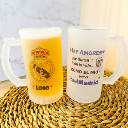 🍺Jarra+Escudo+Nombre+ Envío→ 19,95 €⚽