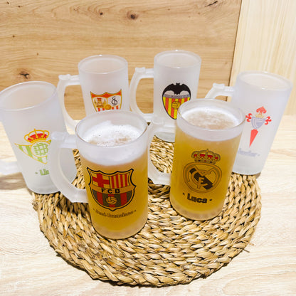 🍺Jarra+Escudo+Nombre+ Envío→ 19,95 €⚽