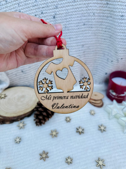 Adorno de Navidad "Mi Primera Navidad" Personalizado