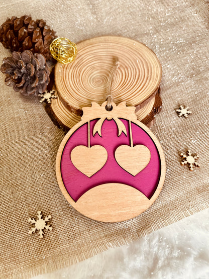 Adorno Familiar de Navidad Personalizado - De 2 a 10 Nombres