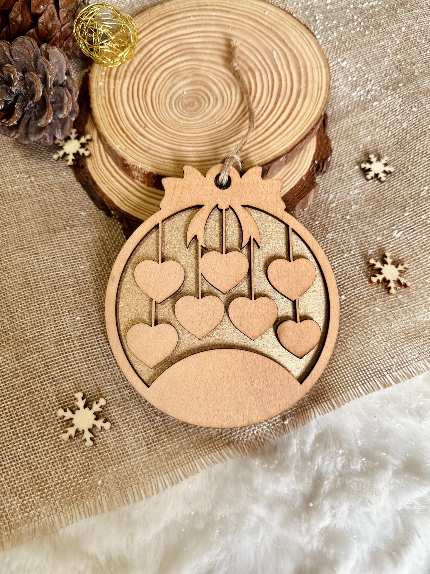 Adorno Familiar de Navidad Personalizado - De 2 a 10 Nombres