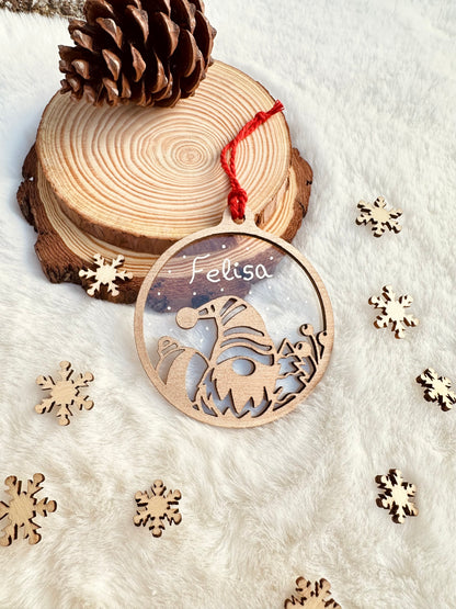 Adorno de Navidad en Madera y Acrílico