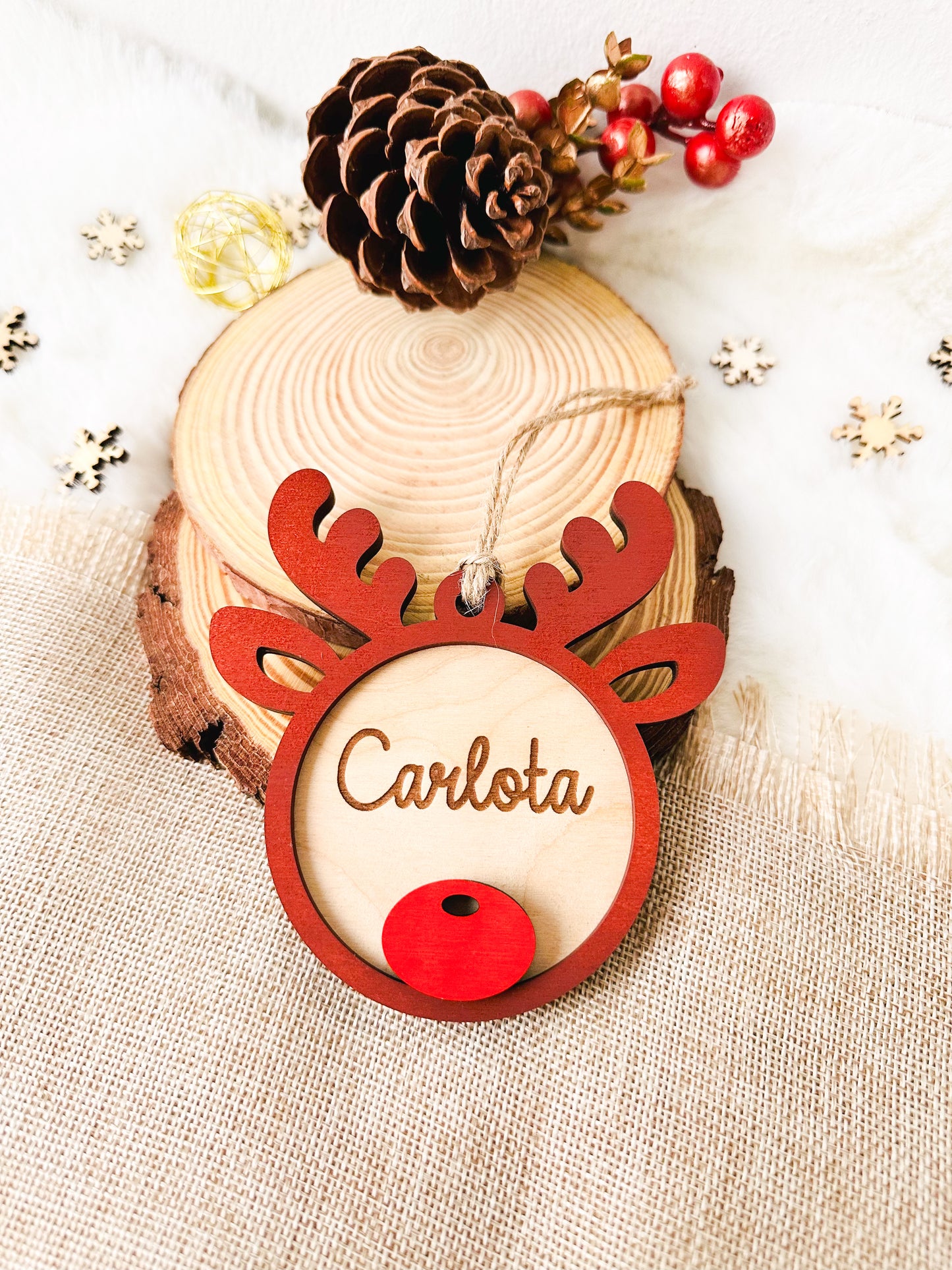 Adorno de Reno Personalizado