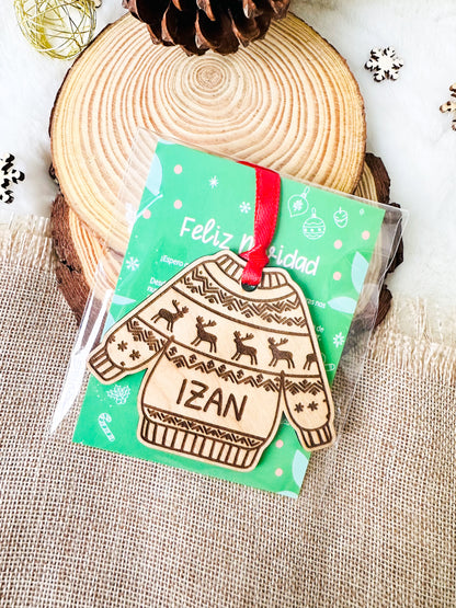 Adorno Jersey Navideño Personalizado