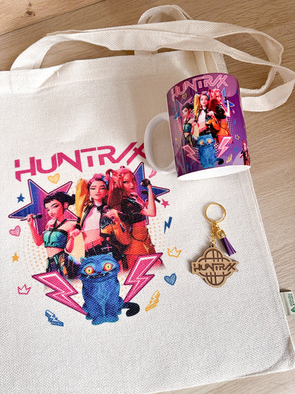 💜Pack Huntrix Básico  Tote Bag+Taza+Llavero ⚠️Últimas Unidades⚠️