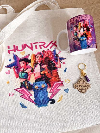 💜Pack Huntrix Básico  Tote Bag+Taza+Llavero ⚠️Últimas Unidades⚠️