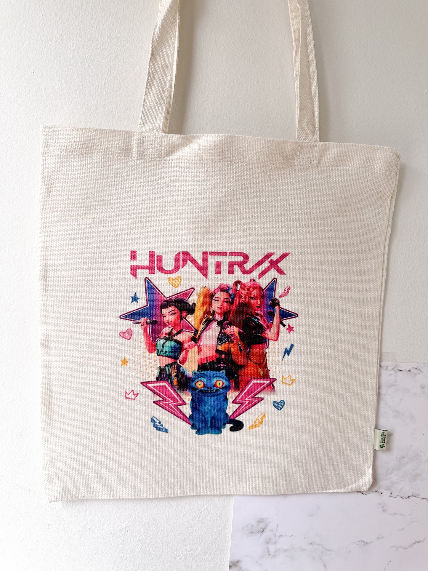 💜Pack Huntrix Básico  Tote Bag+Taza+Llavero ⚠️Últimas Unidades⚠️