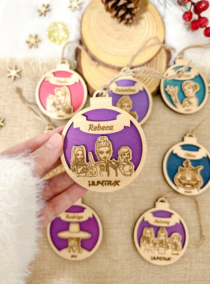 Adornos Navideños Huntrix Personalizados ⚠️Últimas Unidades⚠️
