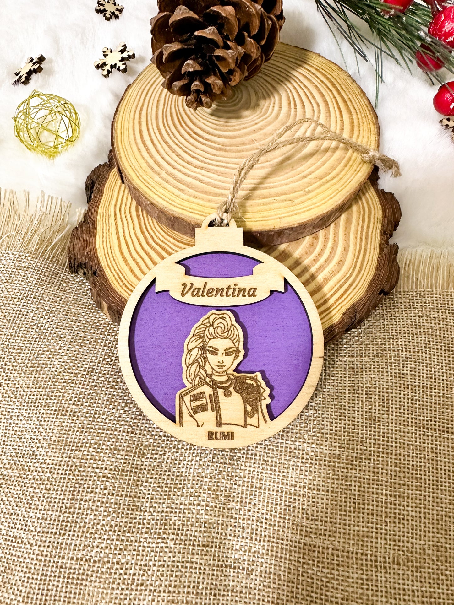 Adornos Navideños Huntrix Personalizados ⚠️Últimas Unidades⚠️