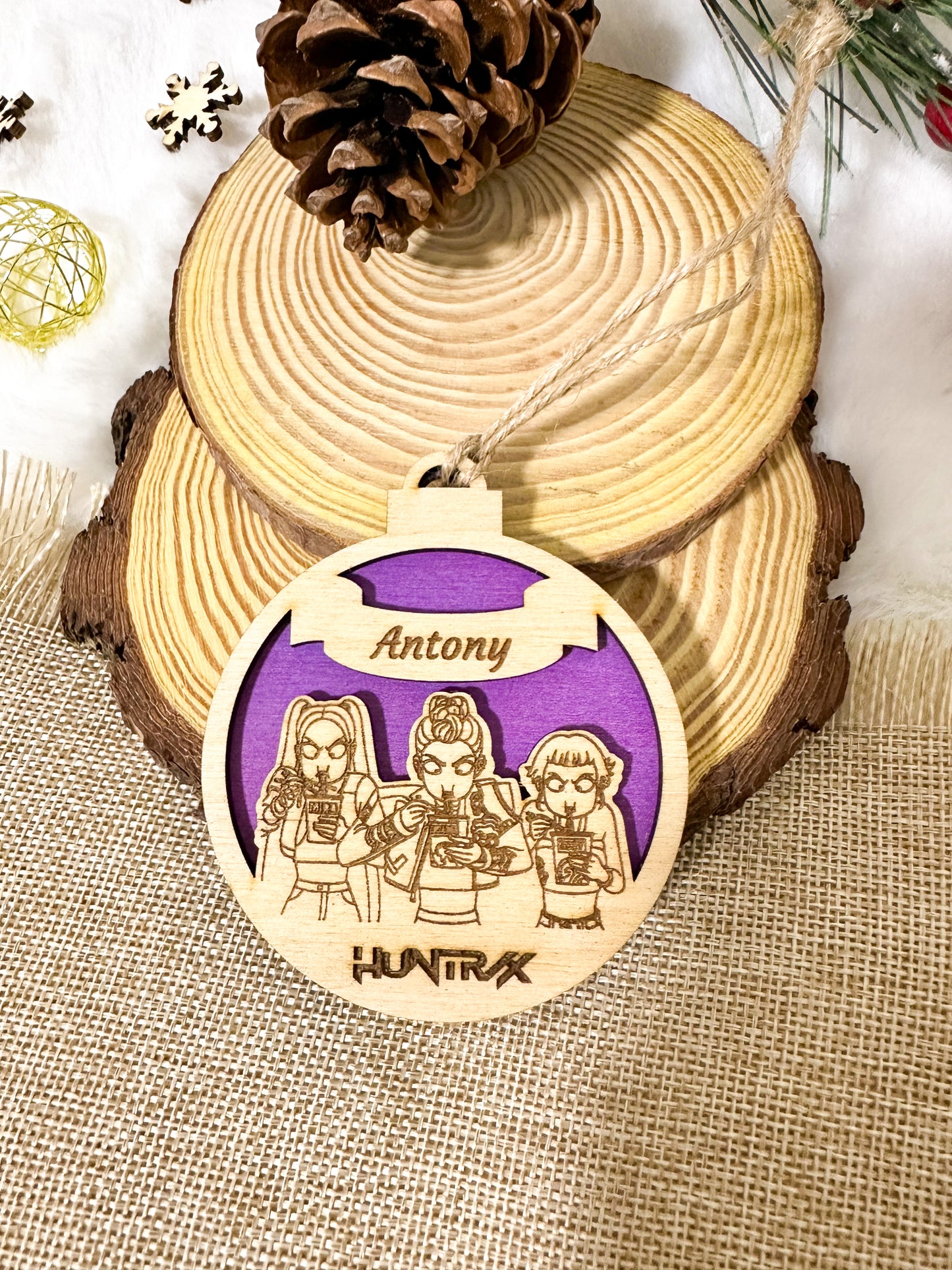 Adornos Navideños Huntrix Personalizados ⚠️Últimas Unidades⚠️