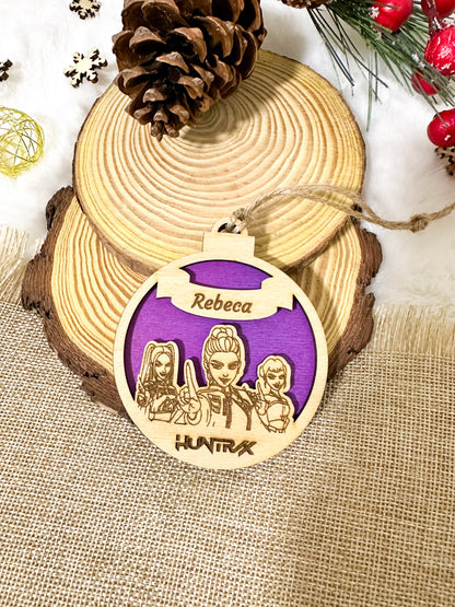 Adornos Navideños Huntrix Personalizados ⚠️Últimas Unidades⚠️