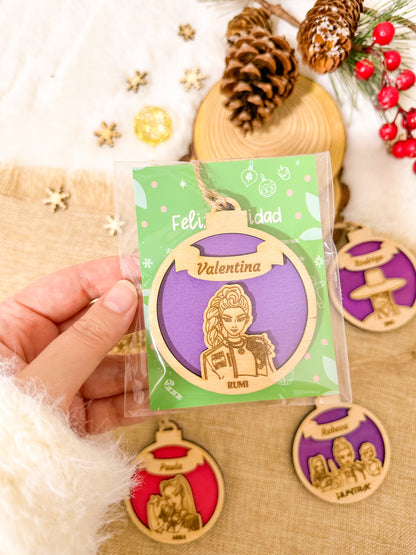 Adornos Navideños Huntrix Personalizados ⚠️Últimas Unidades⚠️