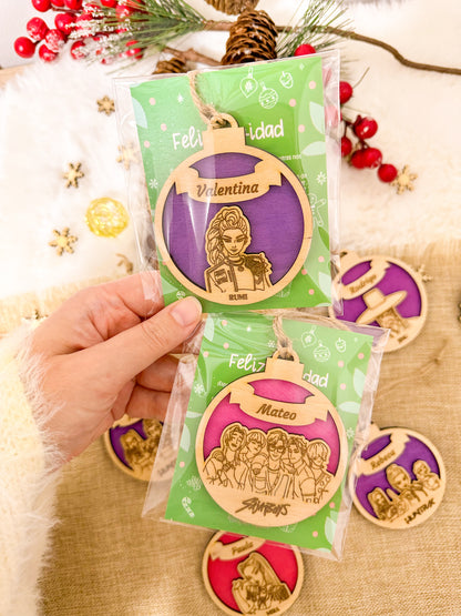 Adornos Navideños Huntrix Personalizados ⚠️Últimas Unidades⚠️