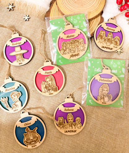 Adornos Navideños Huntrix Personalizados ⚠️Últimas Unidades⚠️