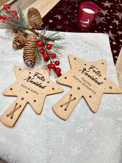 Estrella de Navidad Personalizada para Árbol