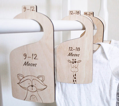 7 pcs/set Separador de tamaño ropa de bebé