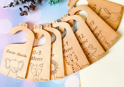 7 pcs/set Separador de tamaño ropa de bebé