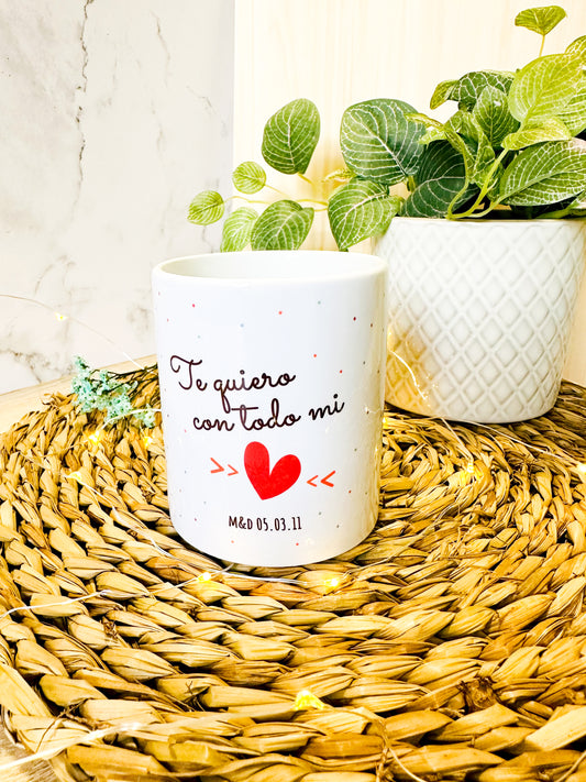 Taza "Te Quiero.." personalizada