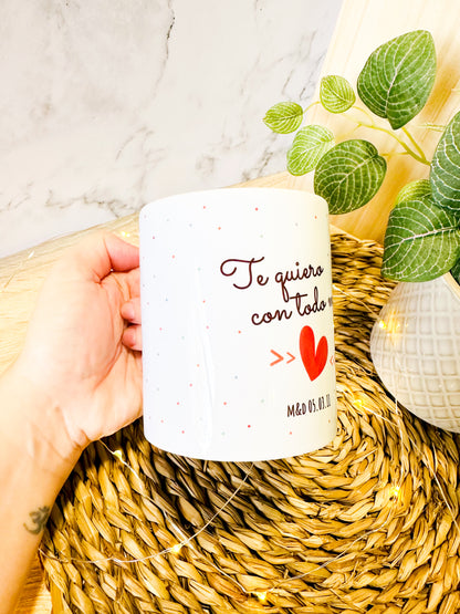 Taza "Te Quiero.." personalizada