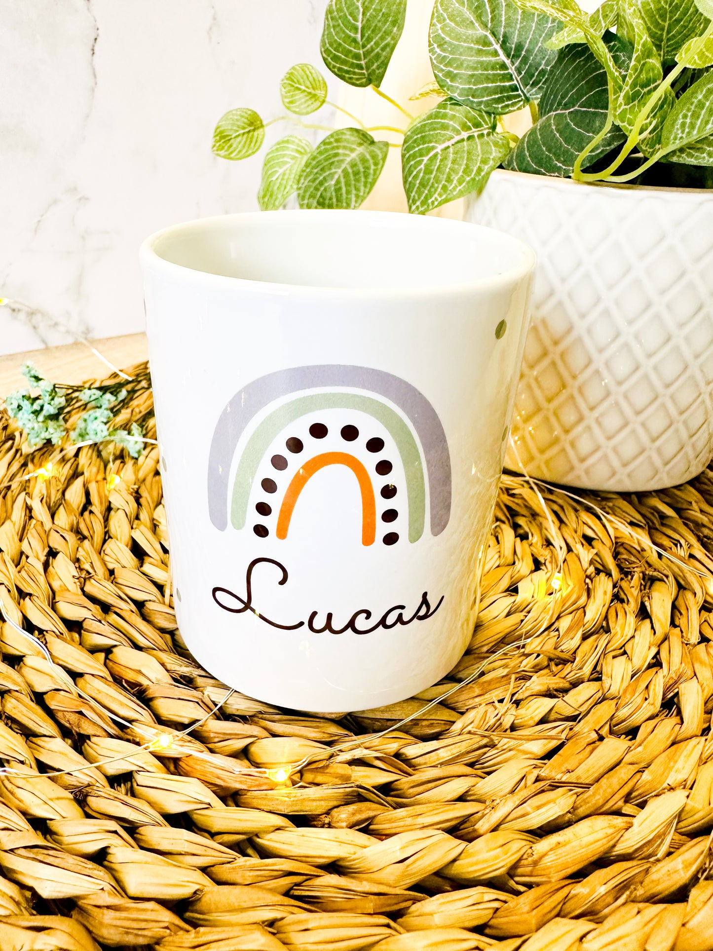 Taza "arcoíris" personalizada