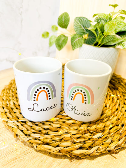 Taza "arcoíris" personalizada