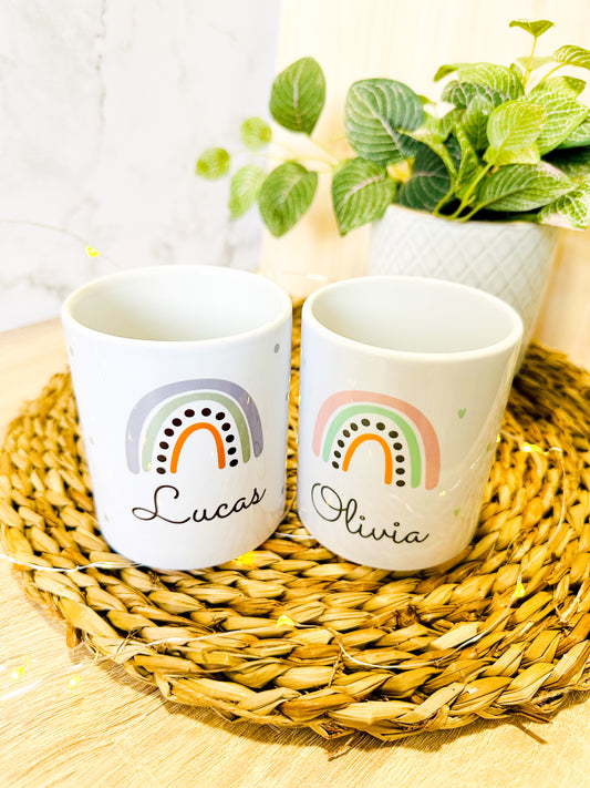 Taza "arcoíris" personalizada