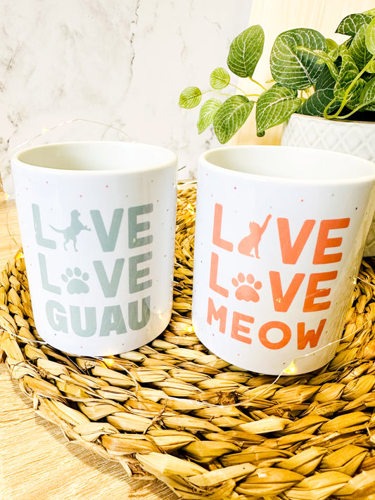 Taza "LOVE" mascotas