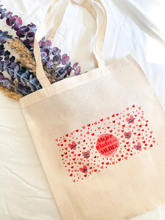 Bolsa de tela - Tote Bag "Mejor madre del mundo"