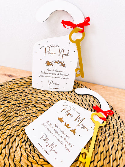 Llave Mágica de Navidad Personalizada – Papá Noel o Reyes Magos