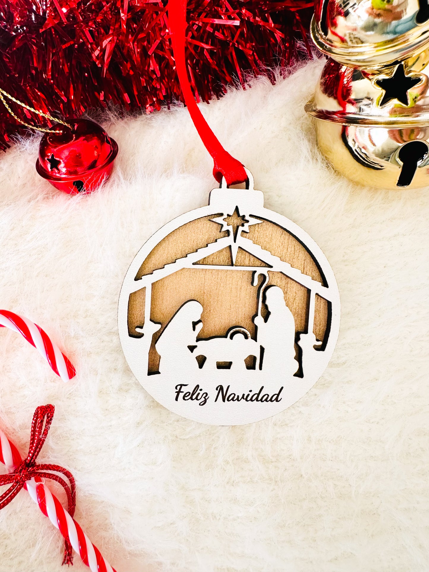 Adorno de Navidad – Nacimiento o Reyes Magos Personalizado