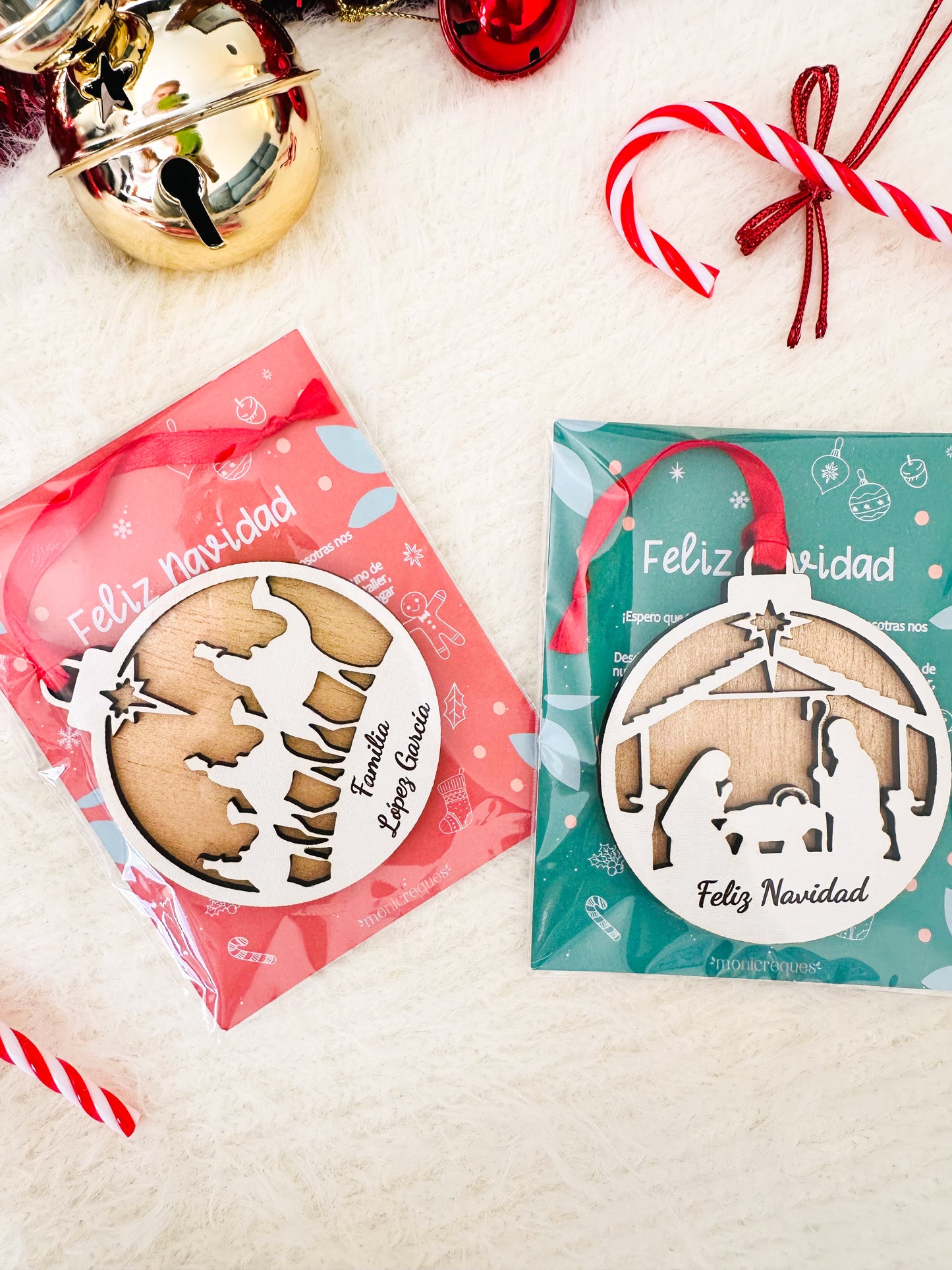 Adorno de Navidad – Nacimiento o Reyes Magos Personalizado