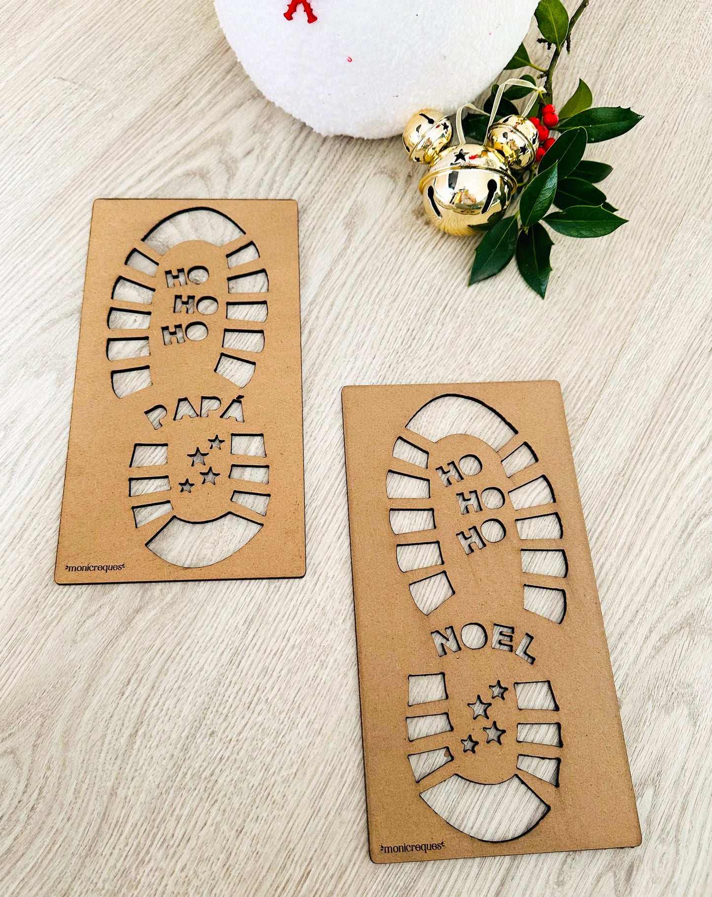 Huellas Mágicas de Papá Noel o Reyes Magos – Plantillas en Madera