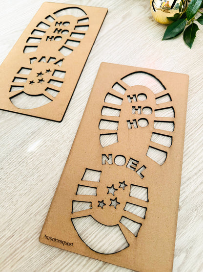 Huellas Mágicas de Papá Noel o Reyes Magos – Plantillas en Madera