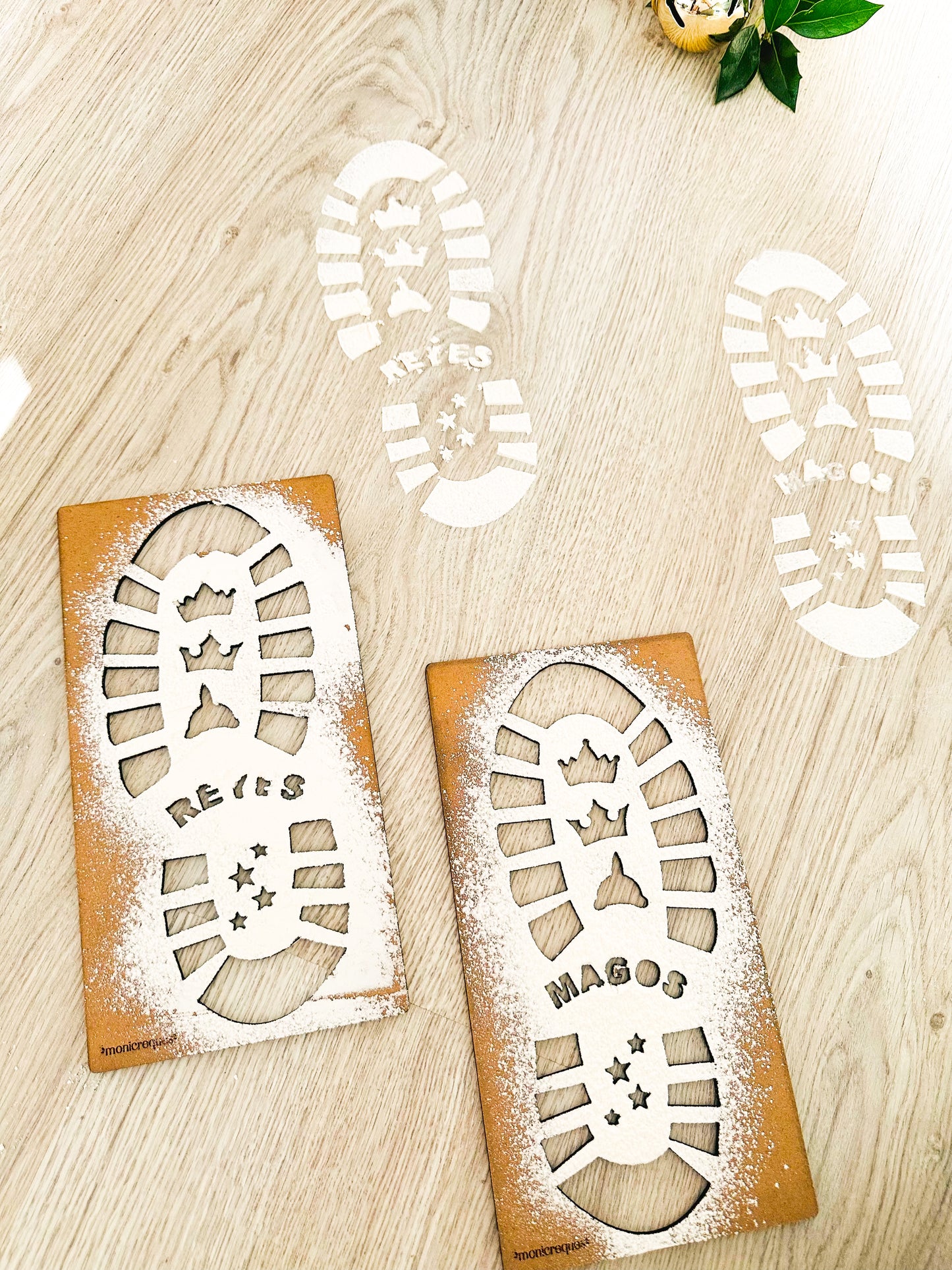 Huellas Mágicas de Papá Noel o Reyes Magos – Plantillas en Madera