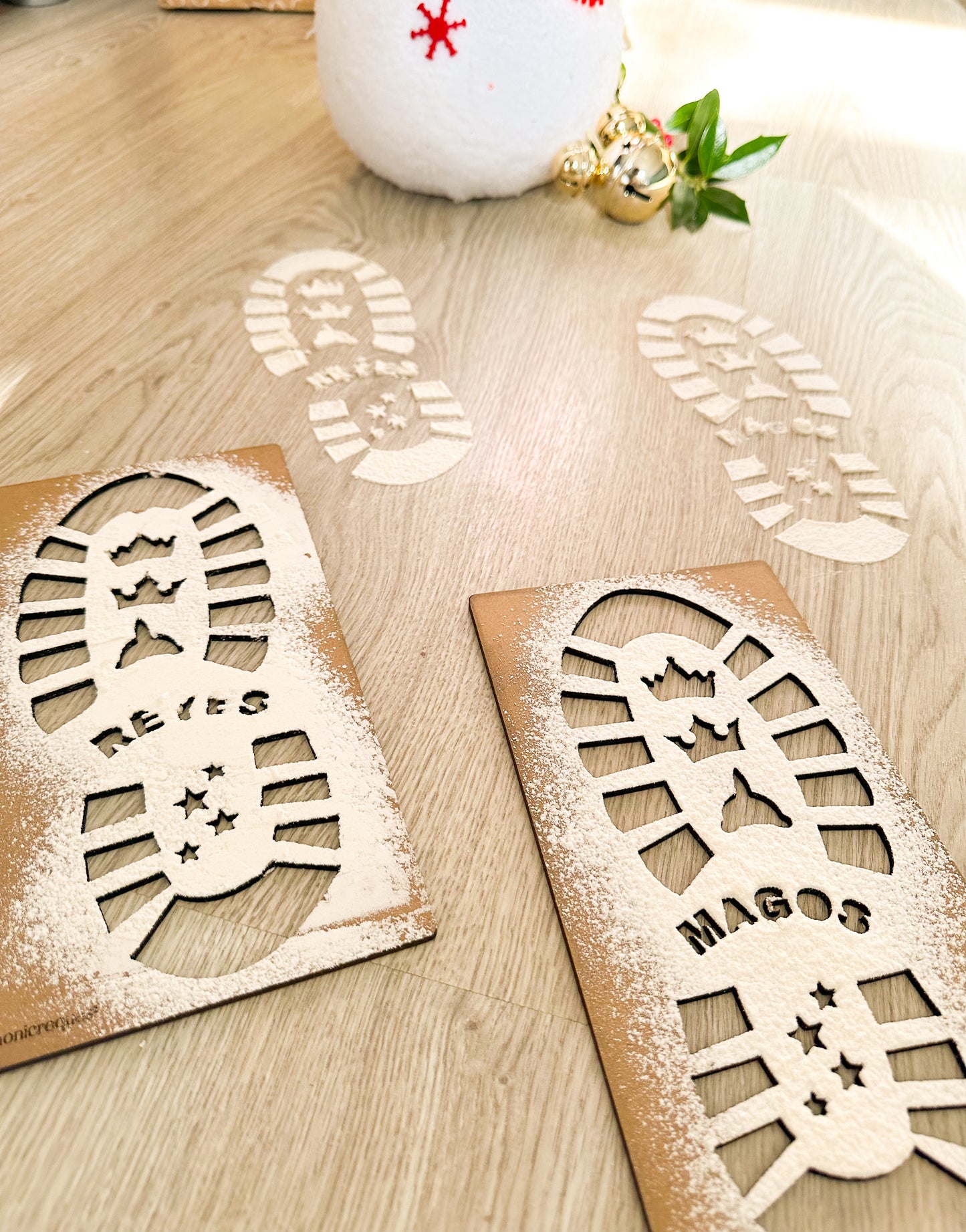 Huellas Mágicas de Papá Noel o Reyes Magos – Plantillas en Madera