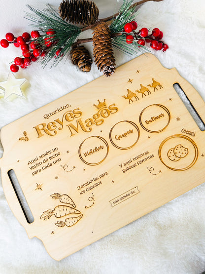 Bandeja Personalizada para Papá Noel o Reyes Magos