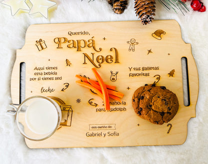 Bandeja Personalizada para Papá Noel o Reyes Magos
