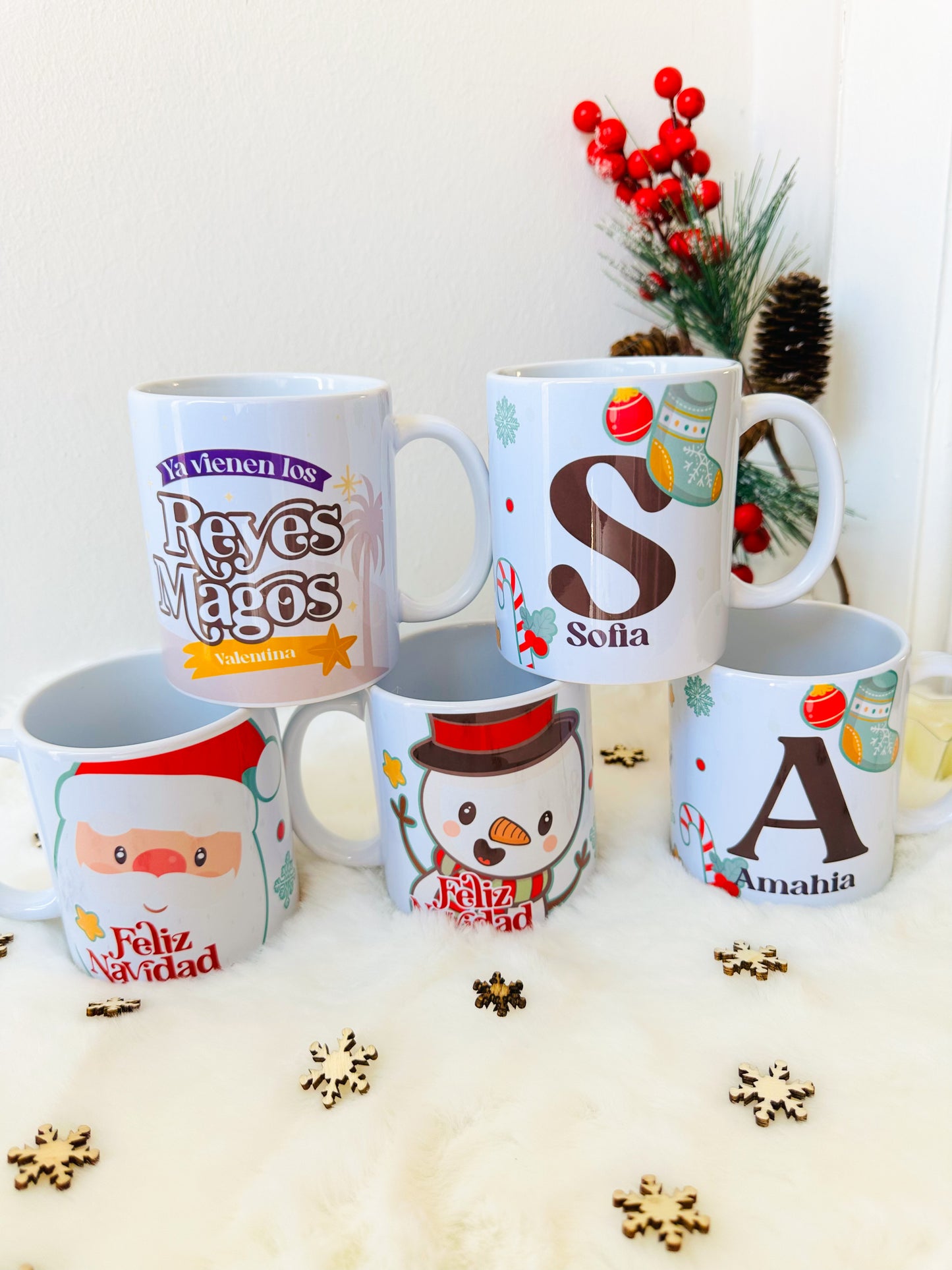 Taza Navideñas Personalizadas