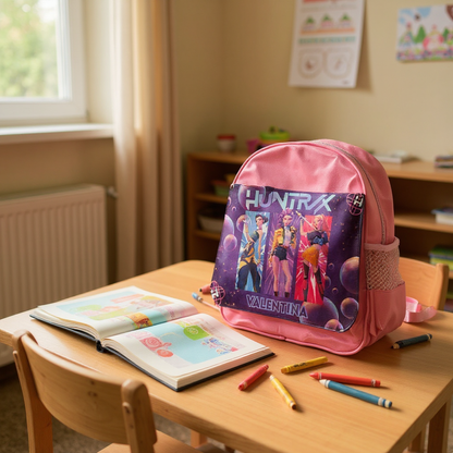 🎒Mochila Huntrix  ¡Personalizada! ⚠️Últimas Unidades⚠️
