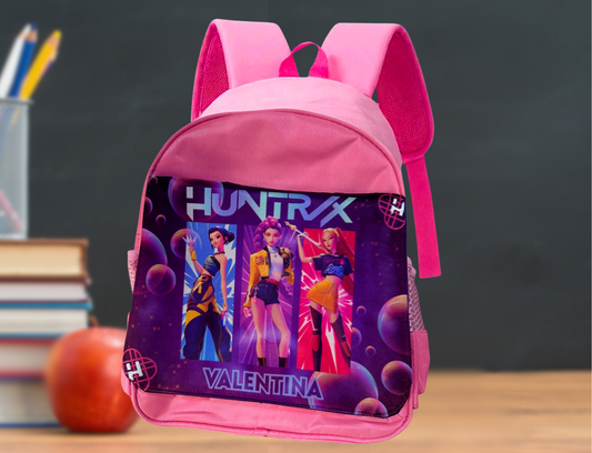 🎒Mochila Huntrix  ¡Personalizada! ⚠️Últimas Unidades⚠️