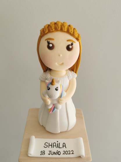 Figuras Personalizadas Comunión Niña