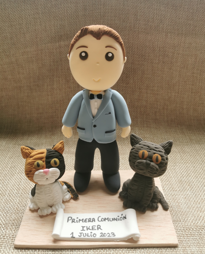 Figuras Personalizadas Comunión Niño