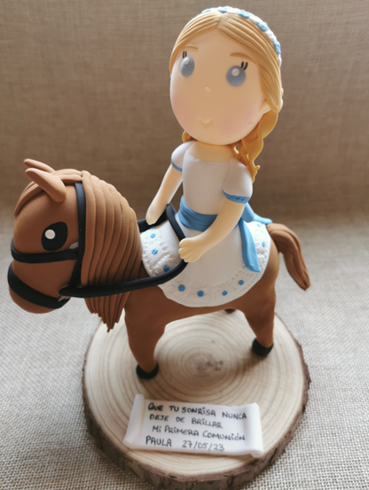 Figuras Personalizadas Comunión Niña
